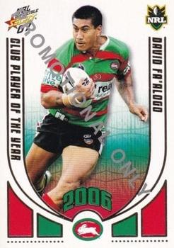 2007 Select NRL Invincible - Promotional #CP12 David Fa'alogo Front